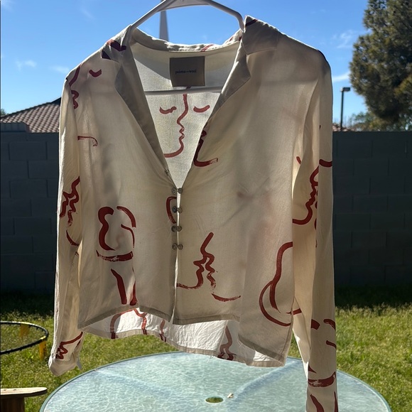 Abstract Print Women's Top - Picture 3 of 16